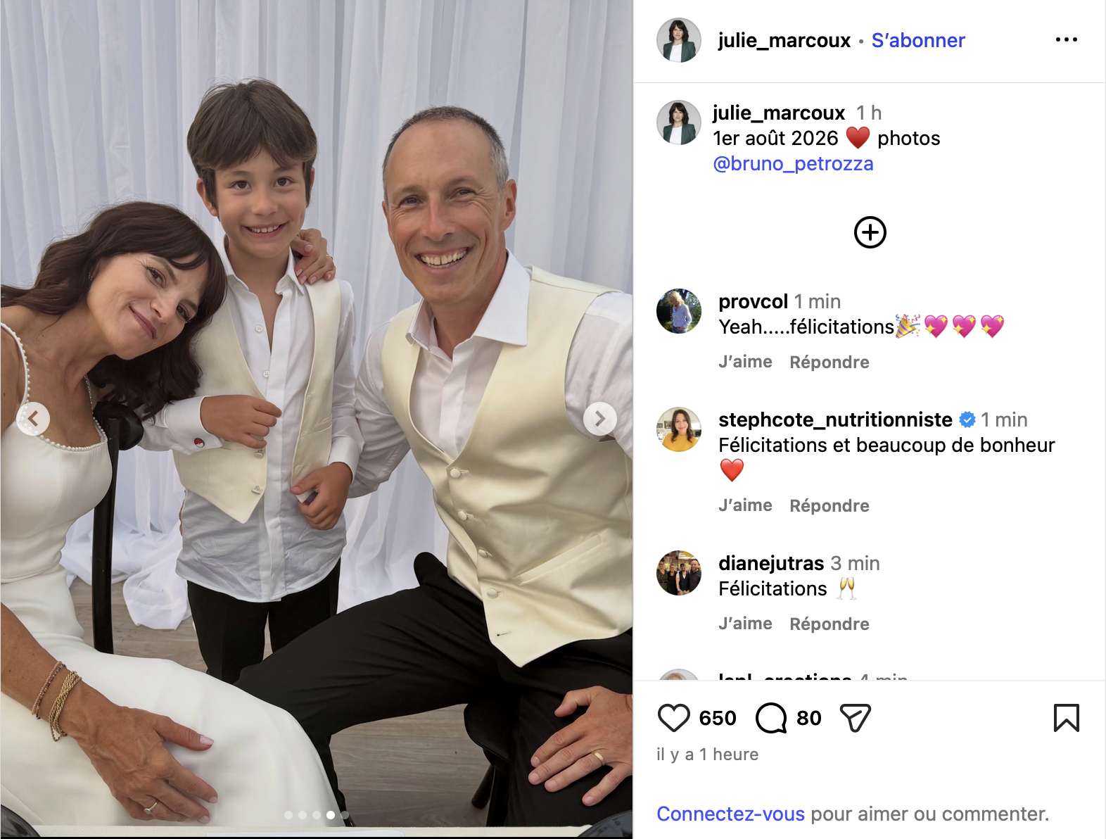 Julie Marcoux de TVA dévoile les photos de son mariage avec son amoureux 3 Julie Marcoux de TVA dévoile les photos de son mariage avec son amoureux Capture decran le 2026 08 10 a 13.32.29 Julie Marcoux de TVA dévoile les photos de son mariage avec son amoureux