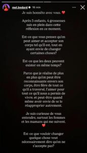 Melissa Bédard pose une question sur l’acceptation du corps : et vous, qu’en pensez-vous ? 3 Melissa Bédard pose une question sur l’acceptation du corps : et vous, qu’en pensez-vous ? 1eee2c65 c36a 4912 ba8c 936ad15e6719 Melissa Bédard pose une question sur l’acceptation du corps : et vous, qu’en pensez-vous ?