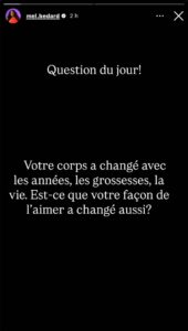Melissa Bédard pose une question sur l’acceptation du corps : et vous, qu’en pensez-vous ? 2 Melissa Bédard pose une question sur l’acceptation du corps : et vous, qu’en pensez-vous ? 990f3689 500c 4fdf b0e9 eb6e2de3bf97 Melissa Bédard pose une question sur l’acceptation du corps : et vous, qu’en pensez-vous ?