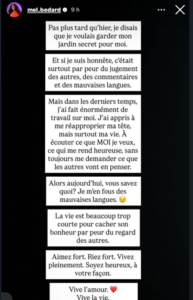 Capture decran 2026 09 22 080638 M&eacute;lissa B&eacute;dard brise le silence&hellip; et pr&eacute;sente son chum en photo