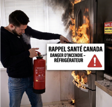 Rappel Santé Canada : des réfrigérateurs présentent un risque d’incendie 2 Rappel Santé Canada : des réfrigérateurs présentent un risque d’incendie Capture decran le 2026 09 24 a 11.54.37 Rappel Santé Canada : des réfrigérateurs présentent un risque d’incendie